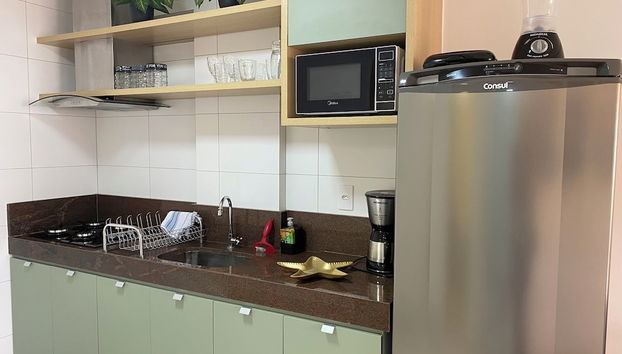 Bela Hospedagem - Puerto Ventura, frente mar e ao lado do food park - Foto 4, Cocina privada