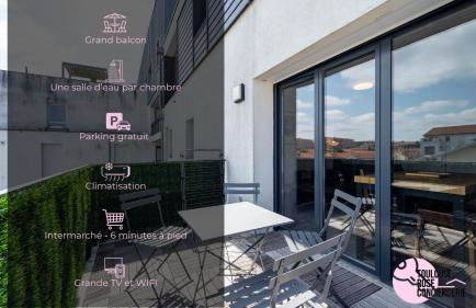 Le Saint Exupéry - T3 Centre Ville Avec Balcon + Parking Gratuit - Foto 1