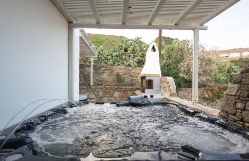 Villa Mon Rêve with Private Jacuzzi "5-minute walk - Ornos beach" - Foto 3