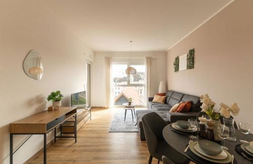 DWELLSTAY - Modernes Apartment I 55qm I 2 Zimmer I Küche I Bad I Terrasse I TV I WLAN - Foto 13