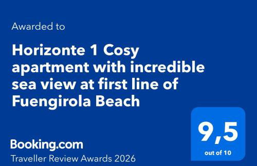 Horizonte 1 Cosy apartment with incredible sea view at first line of Fuengirola Beach - Foto 2