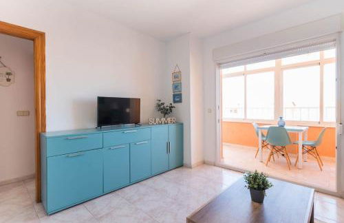 URBANIZACIÓN COPACABANA - La Manga del Mar Menor KM2 - Vistas a Mediterráneo Dormitorio doble y sofá-cama - Foto 12