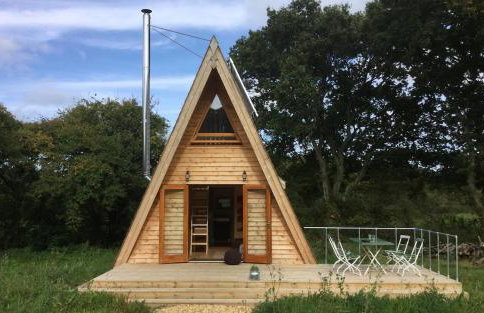 Aframe Tiny Home SILVA with private hot tub - Foto 16