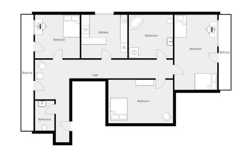 ZEN Apartments - Exklusive Suite - Luxus - Boxspringbett - Foto 19