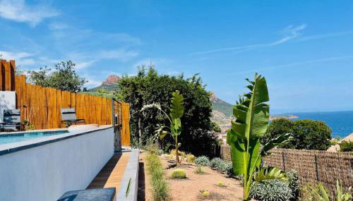 Superbe vue mer et Estérel, Villa Neuve pour 8-10 Personnes, Clim, Piscine - Foto 4