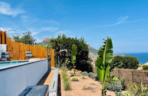 Superbe vue mer et Estérel, Villa Neuve pour 8-10 Personnes, Clim, Piscine - Foto 4