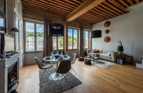 LE LOFT ETHNIC - avec jolie vue sur la Saône - Foto 1