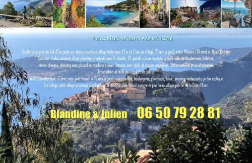 Studio tout confort avec parking et terrasse à Eze village - Foto 25