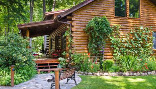 Beautiful Log Cabin Wooded Lake Access Interlochen Arts Academy - Foto 2