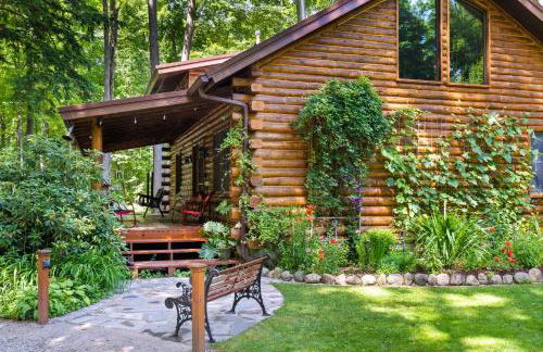 Beautiful Log Cabin Wooded Lake Access Interlochen Arts Academy - Foto 2