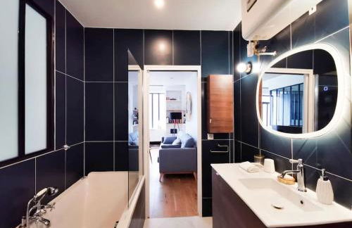 Appartement rénové une chambre avec espace de travail - Foto 10