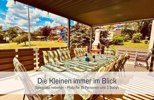 Großes Ferienhaus für 12 -17 Personen mit Whirlpool - Spielzimmer und Garten - Photo 12