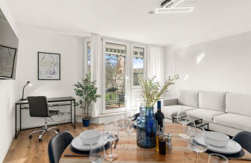 BLU APARTMENT -modern interior design in city centre- close to HBF & Uni - Foto 7