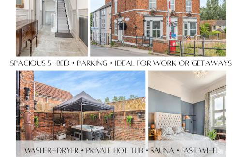 Riverside Georgian House with Hot Tub, Sauna & Parking - Foto 1