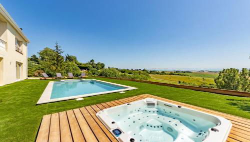 Villa 15 personnes - Piscine - Jacuzzi - Clim - Bar - Billard - Cinéma - Vue Panoramique - Foto 2