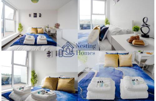 Step Free 2 Bed 2 bath Oasis FlatIClose to David Lloyd Gym with Fully Equipped Kitchen& Parking in DartfordIMins from station and 45 mins into Central London - Photo 47