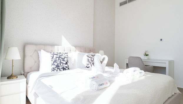 Beautiful Views From 30th Floor 2BD JVC - Foto 4, Habitación