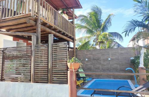 Chalé Beira-Mar com Piscina Privativa e Varanda em Barra do Jacuípe - Foto 12