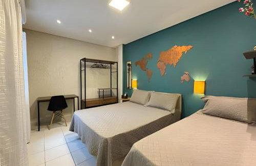 Moderno Apto no Gonzaga a UMA quadra da Praia - Foto 2