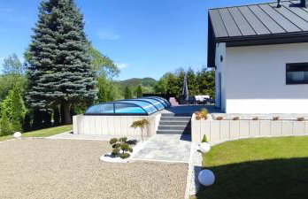 Domek Viking z prywatnym ogrzewanym basenem sauną oraz balią z jacuzzi - Foto 3