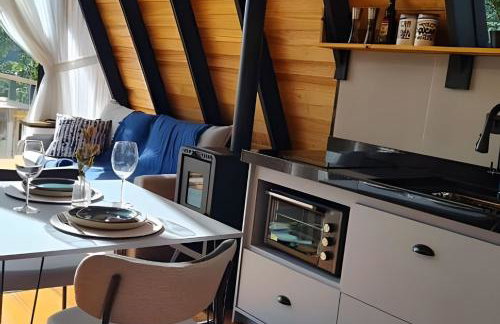 Cabaña Triángulo del Sol | Vista a las montañas | Hidromasaje | Aire - Foto 7