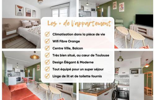 Cosy T3 Plein Centre, Clim & Balcon - Foto 32