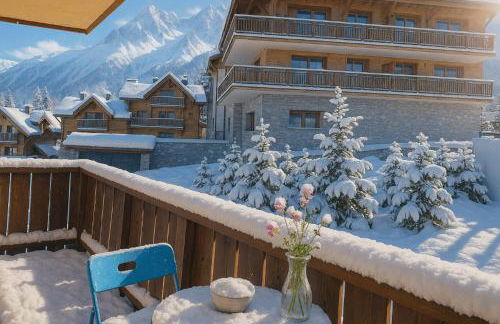 Studio Mont-Blanc balcony ski & walking center - Foto 9