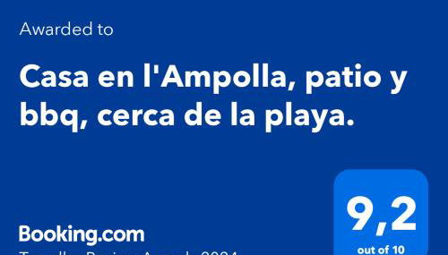 Casa en l'Ampolla, patio y bbq, cerca de la playa, Pet Friendly - Foto 2