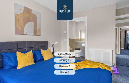 L2 - INVOICE and REDUCED PRICE only via SUNRISE SHORT LETS DUNDEE, Stunning 4 Bed House with 6 Beds and 3 bathrooms, TVs in each room, Free Parking, Fully Equipped, Local Amenities, Easy Ring Road Access, Special Rates and ONLY 9 Mins to STANNERGATE Ports - Foto 21