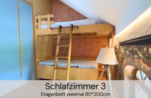 HexenburgbeiDresden Maisonette über 2 Etagen mit 4 Schlafzimmern, Kamin, Terrasse und Faßsauna, Nähe Sächsische Schweiz Dresden - Foto 4