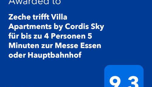 Zeche trifft Villa Apartments by Cordis Sky für bis zu 4 Personen 5 Minuten zur Messe Essen oder Hauptbahnhof - Foto 4