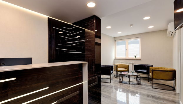 Zona de estar del vestíbulo