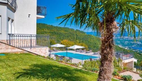 Villa Esarjo with Heated Pool and Sea View - Foto 2, Garden, sunbed, Garden view