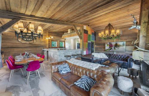 SOMPTUEUX CHALET BARON MEGEVE VUE.Jaccuzi.4 mn a pied au centre - Foto 28