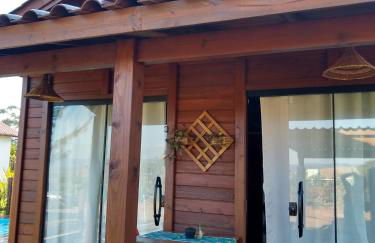 Chalés Praia do Rosa piscina compartilhada - Foto 68