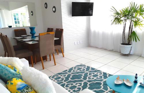 Espetacular Casa 3 SUÍTES cozinha varanda vista a passos da praia - Foto 8