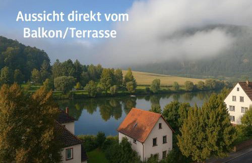 Traumhafte Wohnung mit Balkon & Flussblick in Neckarsteinach, 15km Heidelberg - Foto 16