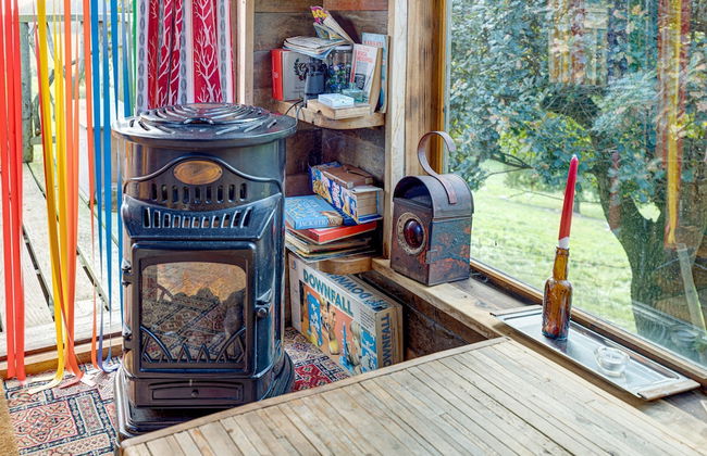 2x Double Bed - Glamping Wagon, Dalby Forest - Foto 7