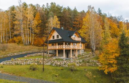 AleBale Przesieka luksusowy dom z bali z widokiem na Karkonosze - Foto 47