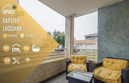 Capstay studio avec grande terrasse proche aéroport Bastia - Lucciana - Centre - Foto 1