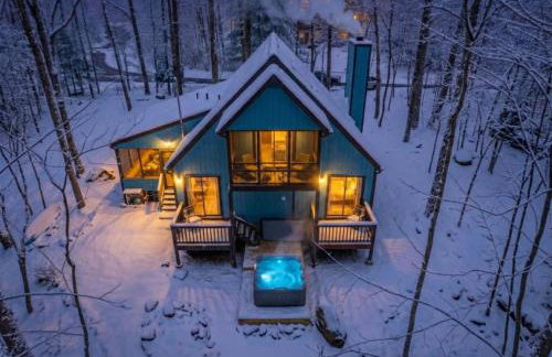 A-Frame Hot Tub Hike Firepit Design - Foto 11