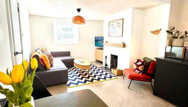 Palms 1 Log Burner Private Courtyard Parking Central Newquay - Foto 3