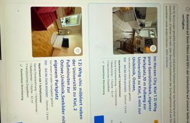 1 Zi Whg an der Universität zu Kiel-Alsenstrasse 17, perfekt als Schadenwohnung, eigener Parkplatz, große Wohnküche, Wlan, gemütlich möbliert, je 3 Min zur Universitätsklinik, Ostsee, Seebäder, City, Luxusfähren - Foto 26