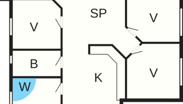 6 Person Holiday Home in Ansager-by Traum - Foto 2, Planta do andar