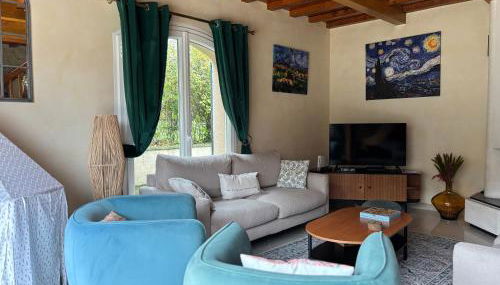 Le So Art, grande maison 4 chambres, terrain de pétanque, grand jardin clos, flipper, babyfoot, jeux Arcade, ping pong,1 km mer, proche golf, Port en Bessin, Bayeux et plages du débarquement, adaptée enfants - Foto 4