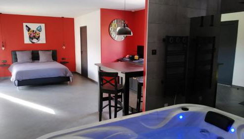 Le Spa du Verger de Firmin - jacuzzi intérieur privé - Foto 5