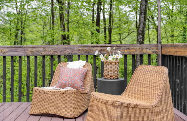Half Moon by Avantstay 4BR Cabin w/ Large Deck & Yard w/ Patio & Outdoor Dining - Foto 31