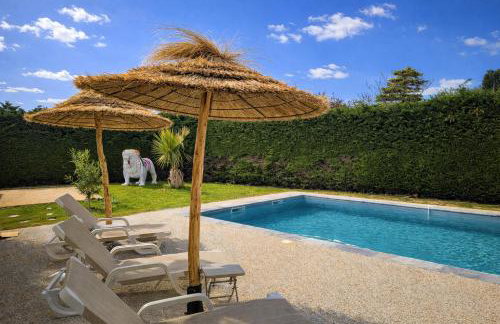 Villa piscine chauffée babyfoot pétanque ping-pong - Foto 38