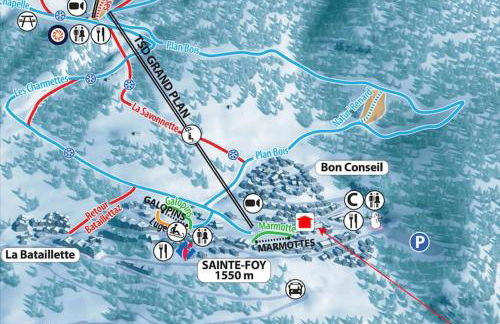 Chalet Mélèze skis aux pieds Alpes, Sainte-Foy station 1550 - Foto 21