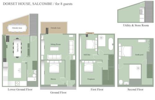 Dorset House, Salcombe, with Free Parking - Foto 45